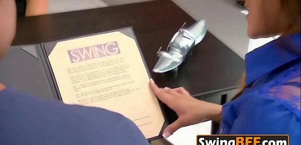  Before entering swinger orgy couples sign contract to define boundaries